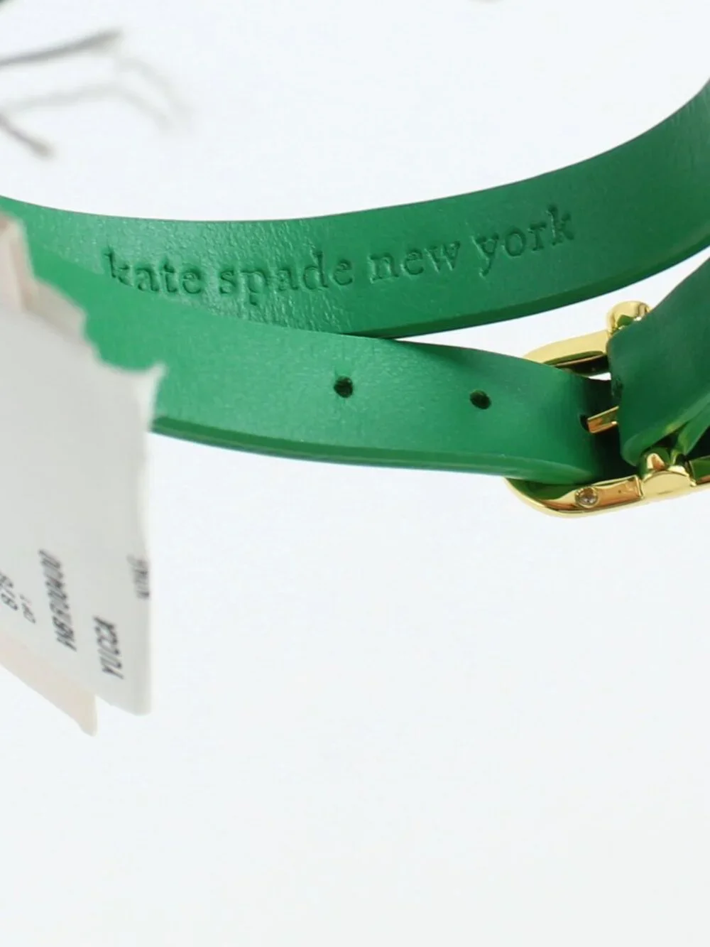 NWT Kate Spade Heartful Leather Wrap Bracelet, Yucca